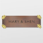CHAMPA Signage - Personalised Door Nameplate For Home Entrance