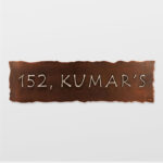 PAPYRUS Signage - Elegant Nameplate For Homes and Offices