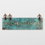 PERCH Signage - Unique Brass Nameplate For Doors