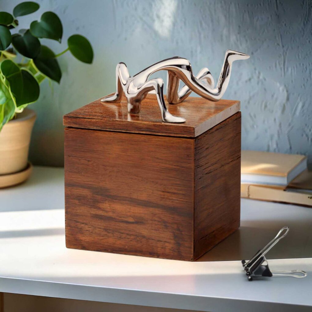 IN BOX - Quirky Wooden Box For Trinkets - Image 4