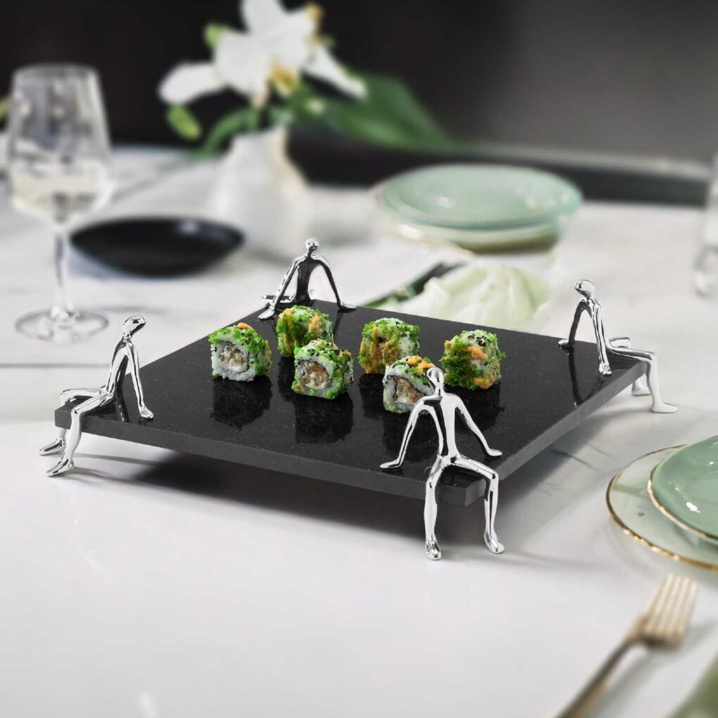 LAZY PLATFORM – Sandblasted Granite Tray For Dining Tables - Image 4