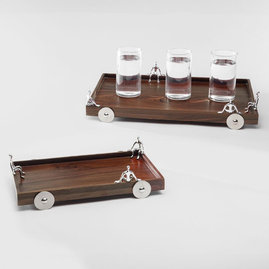 AUTUMN SERVING TRAY – Elegant Teak Wood Tray For Serving