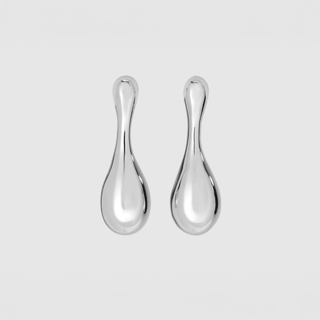 BUD TOP Earrings – Minimalist Brass Stud Earrings (Polished Brass)