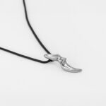 EDEN MOJO PENDANT – Sculptural Brass Pendant Necklace (White Bronze)