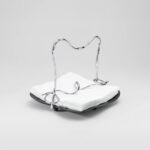EDEN NAPKIN HOLDER – Sculptural Brass Napkin Stand (Chromed Brass)
