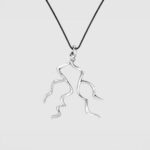 EDEN PENDANT – Handcrafted Brass Necklace Pendant (White Bronze)
