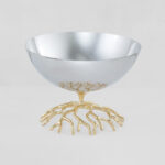HARVEST BOWL – Handcrafted Serving Bowls for Salads/Gravies/Dips (Polished Brass)