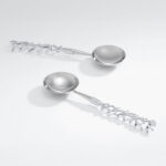 HARVEST SERVING SPOONS – Elegant Serving Spoons For Dining  (Chromed Brass)
