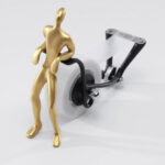 ID TAPE DISPENSER - Unique Tape Dispenser for Office/Home (Burnished Brass)