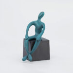 PERCH PEDRO- Bold Brass Sculpture For Contemporary Spaces (Verdigris)