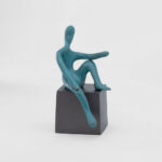 RELAXED PEDRO - Bold Brass Sculpture For Contemporary Spaces (Verdigris)