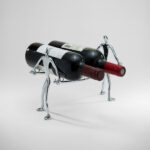 SAPIENS WINE STACK – Artistic Brass Wine Bottle Holder