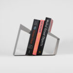 TECTONIC BOOKENDS - Premium Stainless Steel Bookends for Study