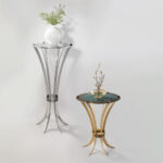 TRUSS ACCENT TABLE - Contemporary  Round Accent Table For Home Spaces