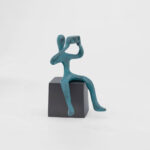 VOYEUR PEDRO - Bold Brass Sculpture For Contemporary Spaces (Verdigris)