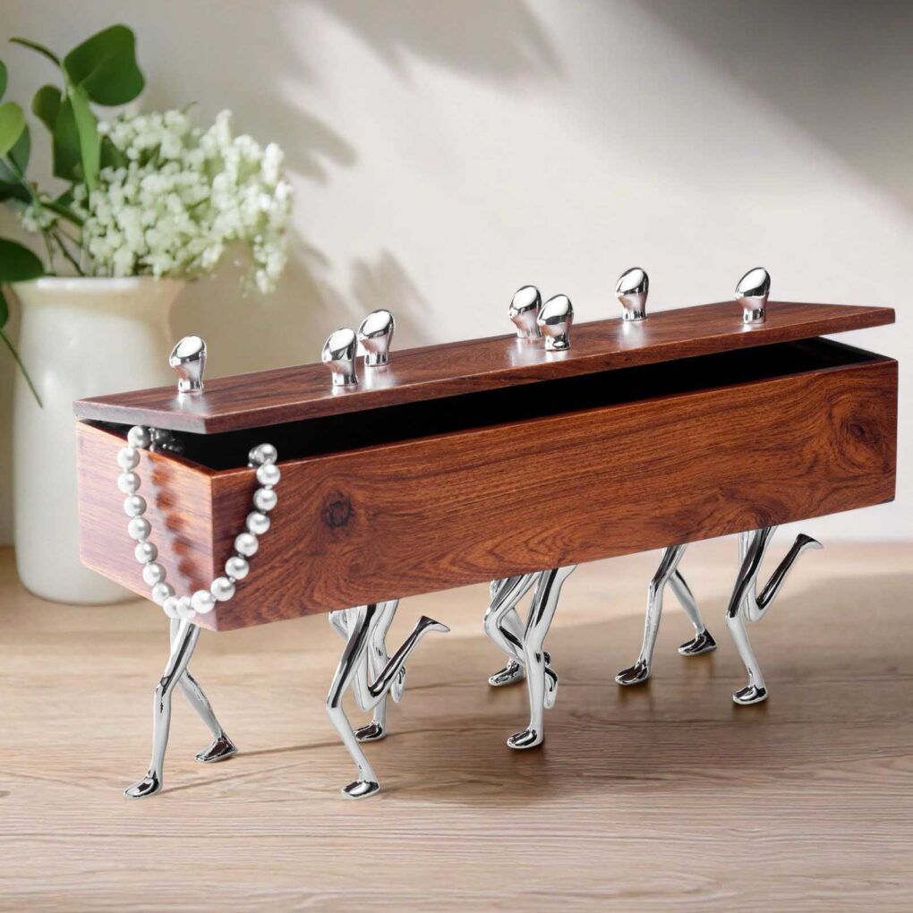 SEVEN WALKERS - Stylish Teak Wood Storage Box - Image 4