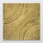 Arc decorative brass tiles