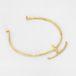SAPIENS NECKPIECE – Sculptural Brass Necklace (Polished Brass)